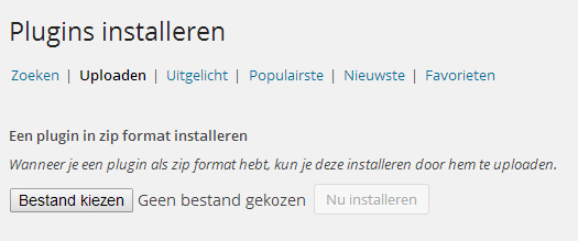 wp plugin uploaden