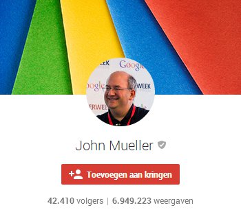 John Mueller Google Plus