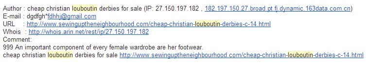 Goedkope Louboutins? Een keyword welke mogelijk geblacklist kan worden