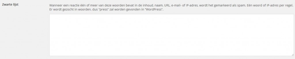 wordpress spam blacklist