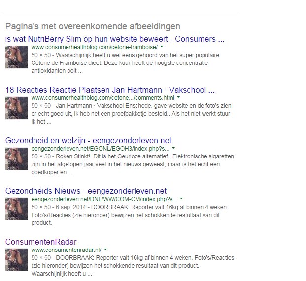 Anja de Jager op Google Image Search