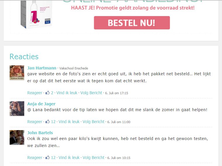 authentieke reacties of niet