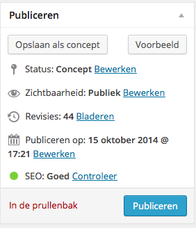 WordPress SEO geeft groen licht voor publicatie